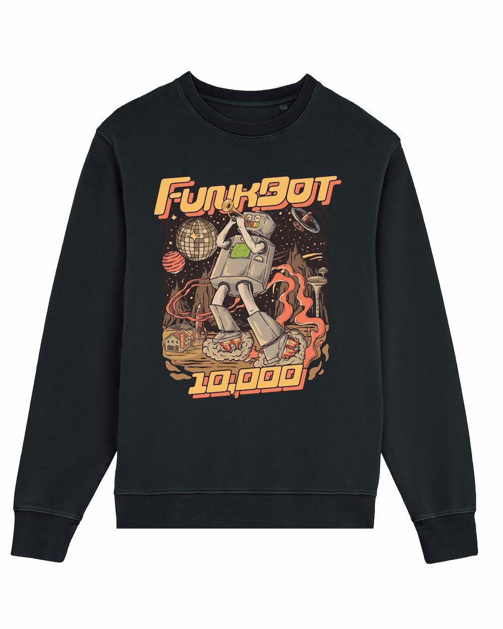 Funkbot Sweatshirt (Off-White or Black)